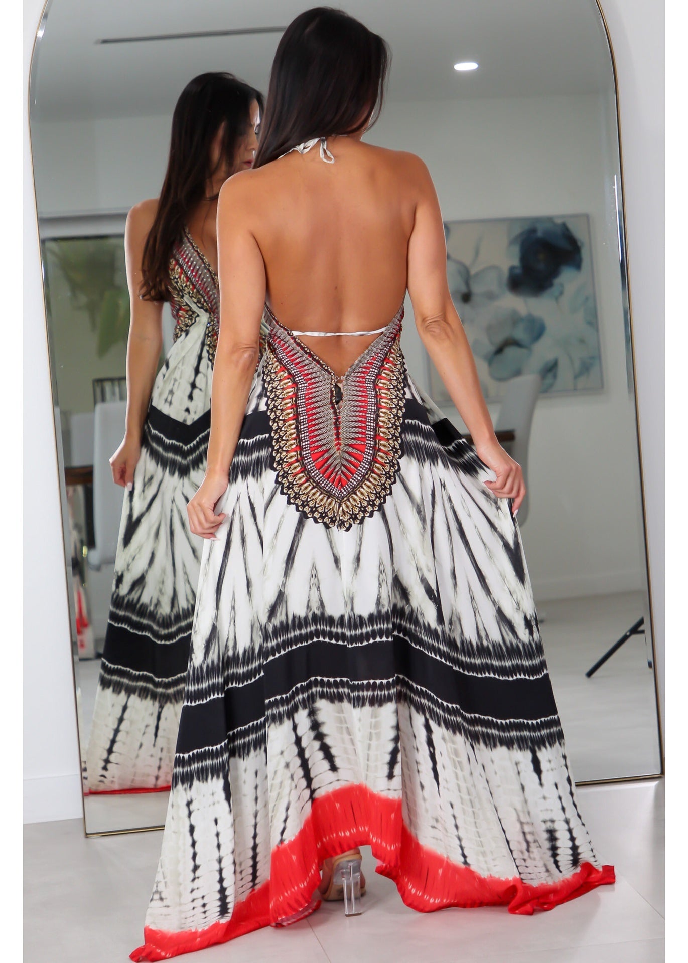 3037 Multi Color Stone Dress