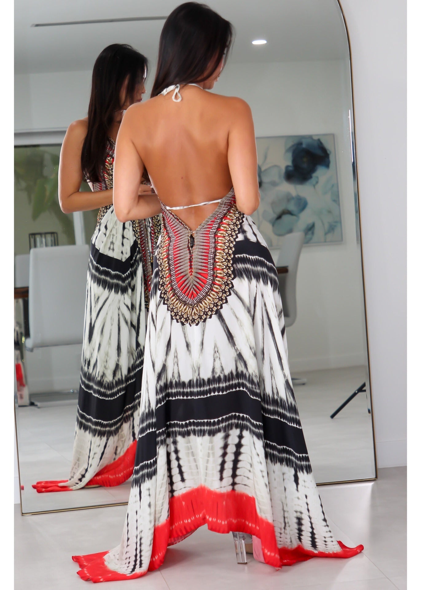 3037 Multi Color Stone Dress