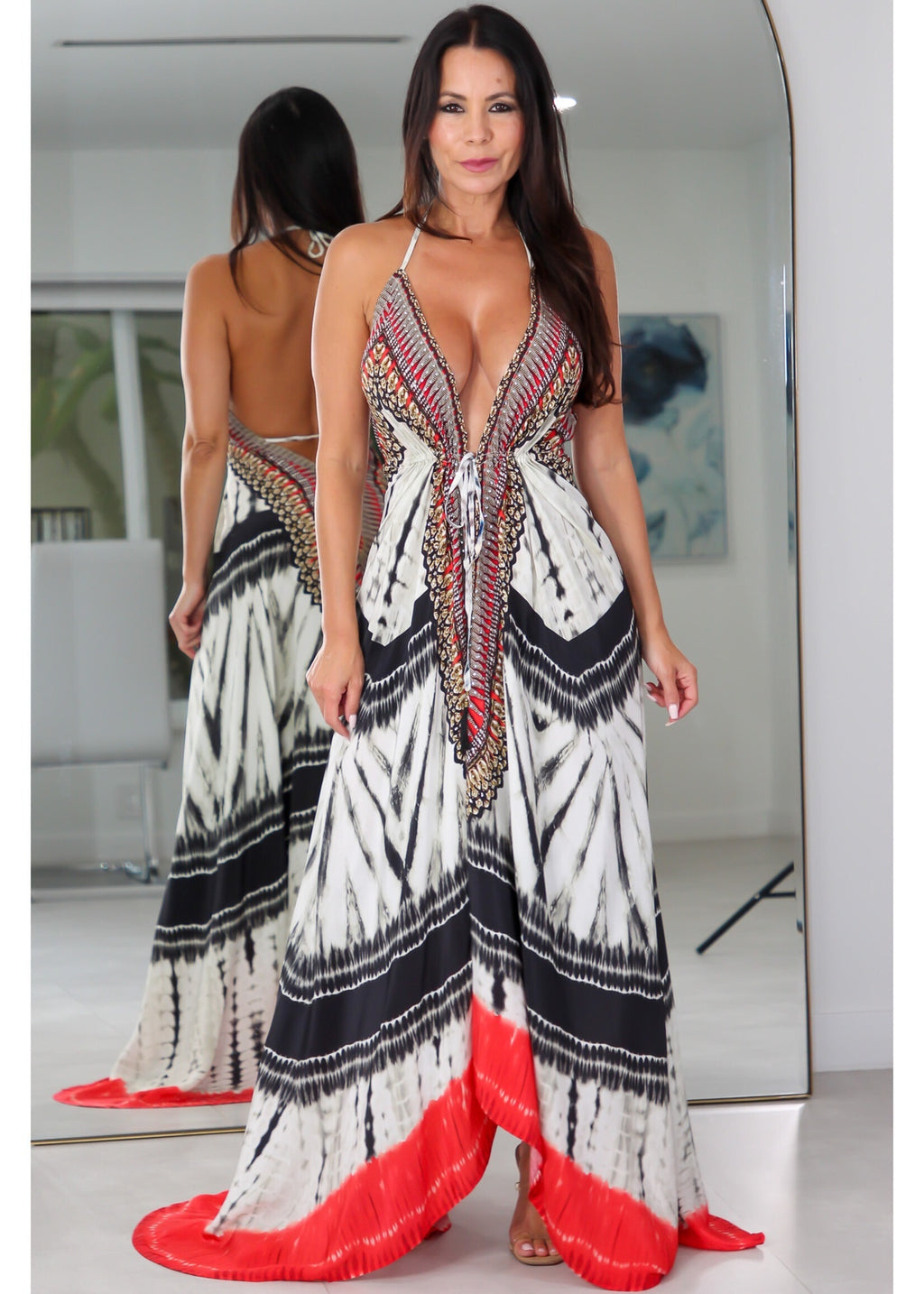 3037 Multi Color Stone Dress