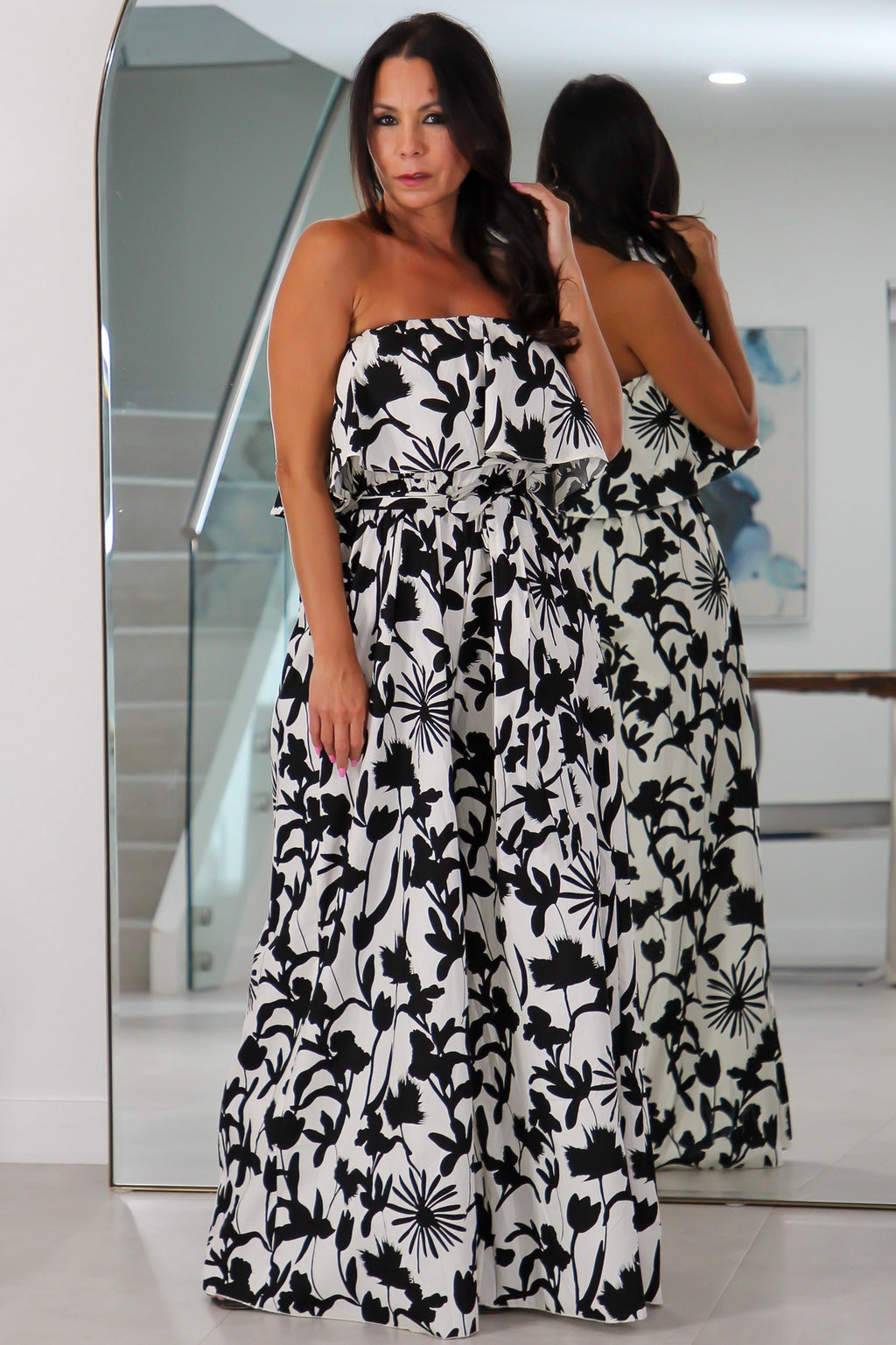 91999 Tube Belted Jumpsuit