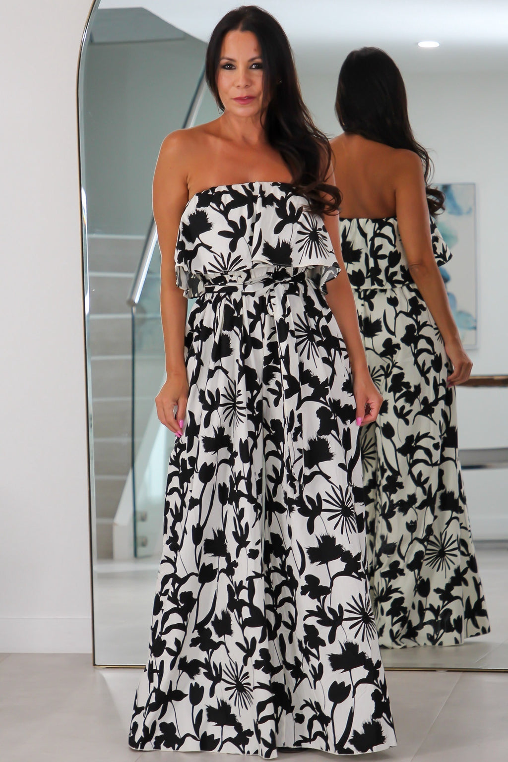 91999 Tube Belted Jumpsuit