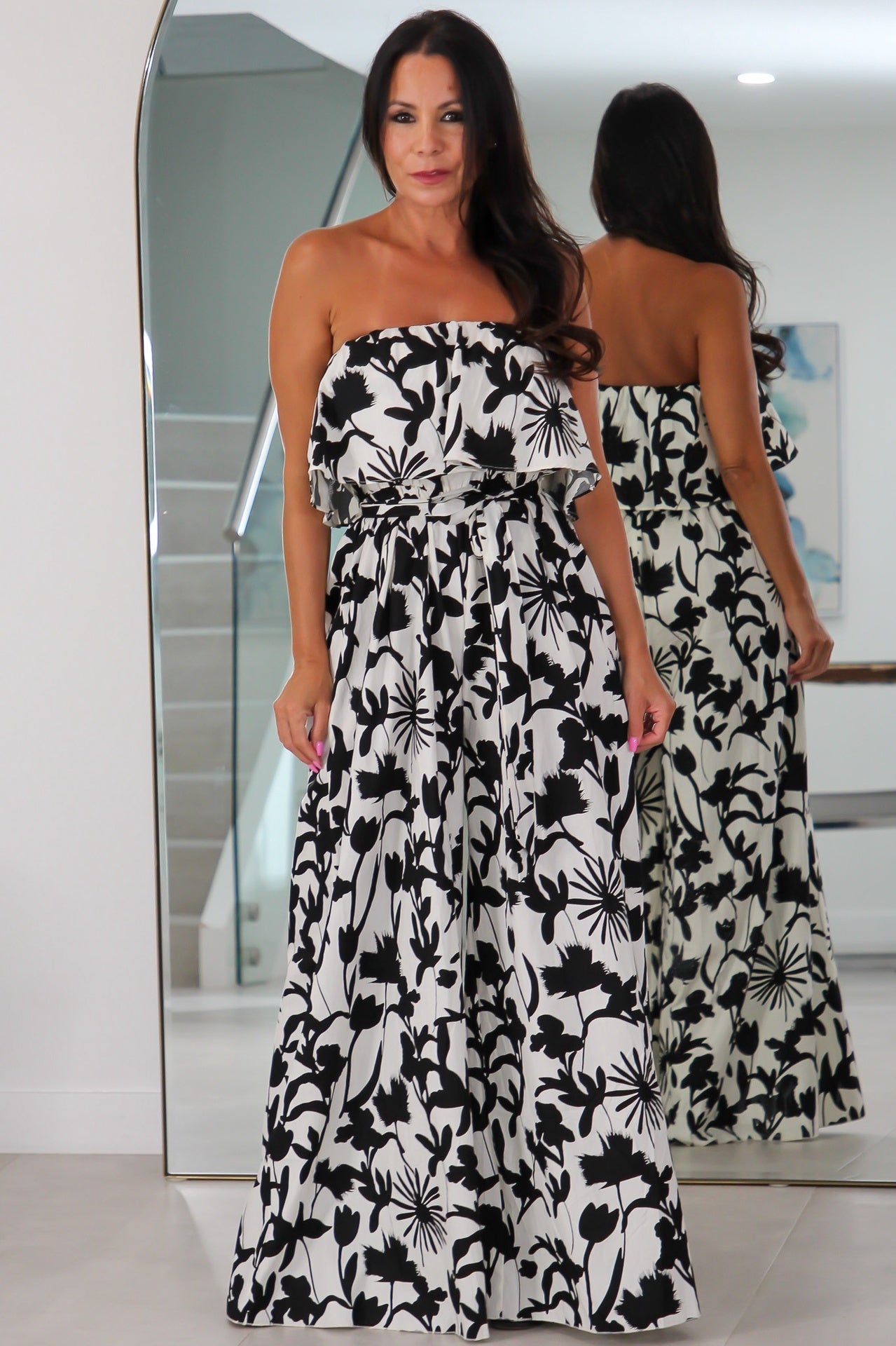 91999 Tube Belted Jumpsuit