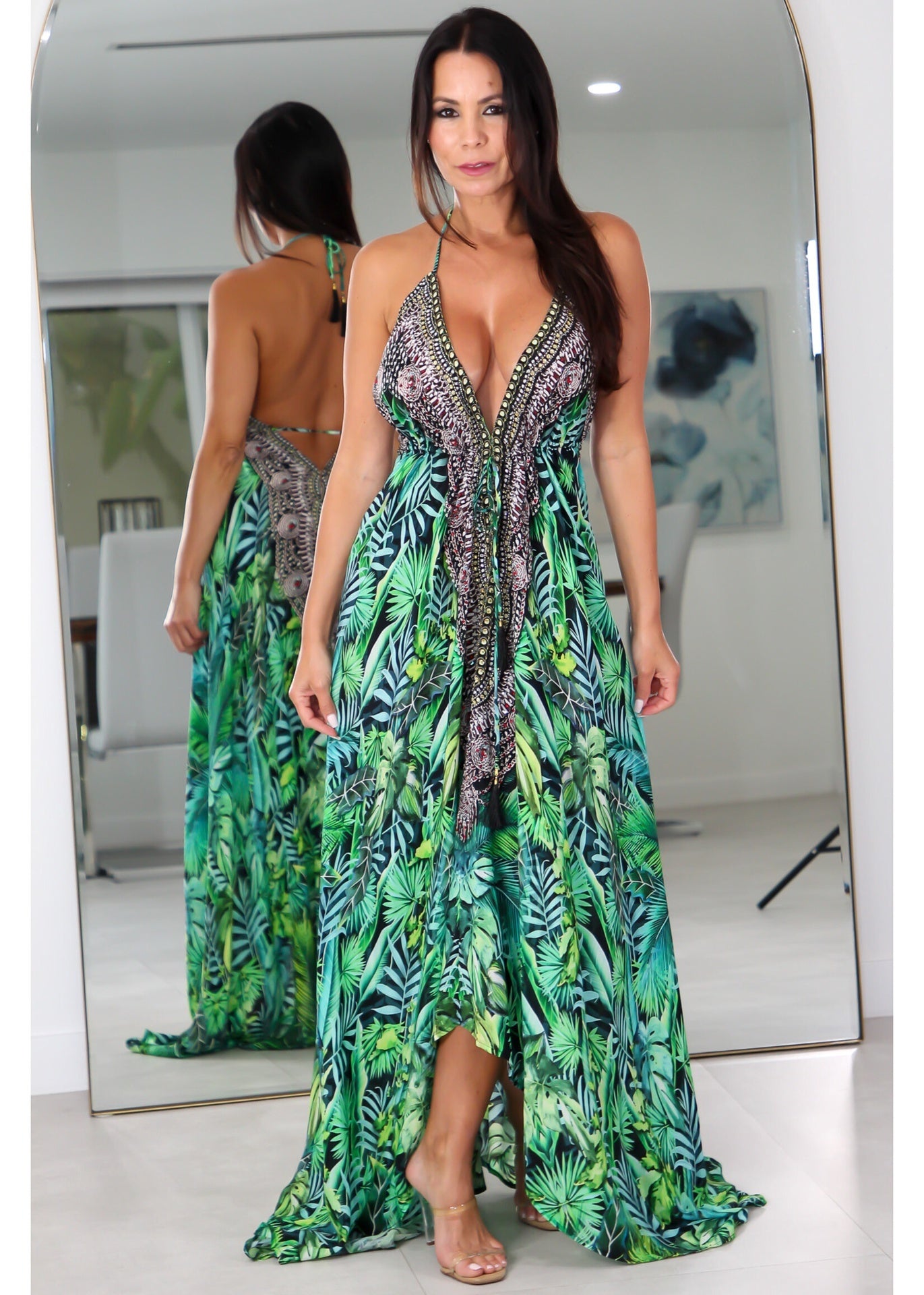 4003 Multi Color Stone Dress