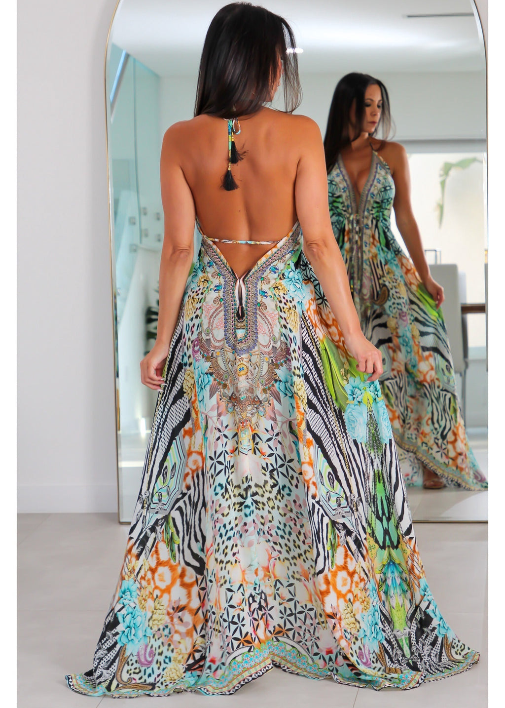 4036 Multi Color Stone Dress
