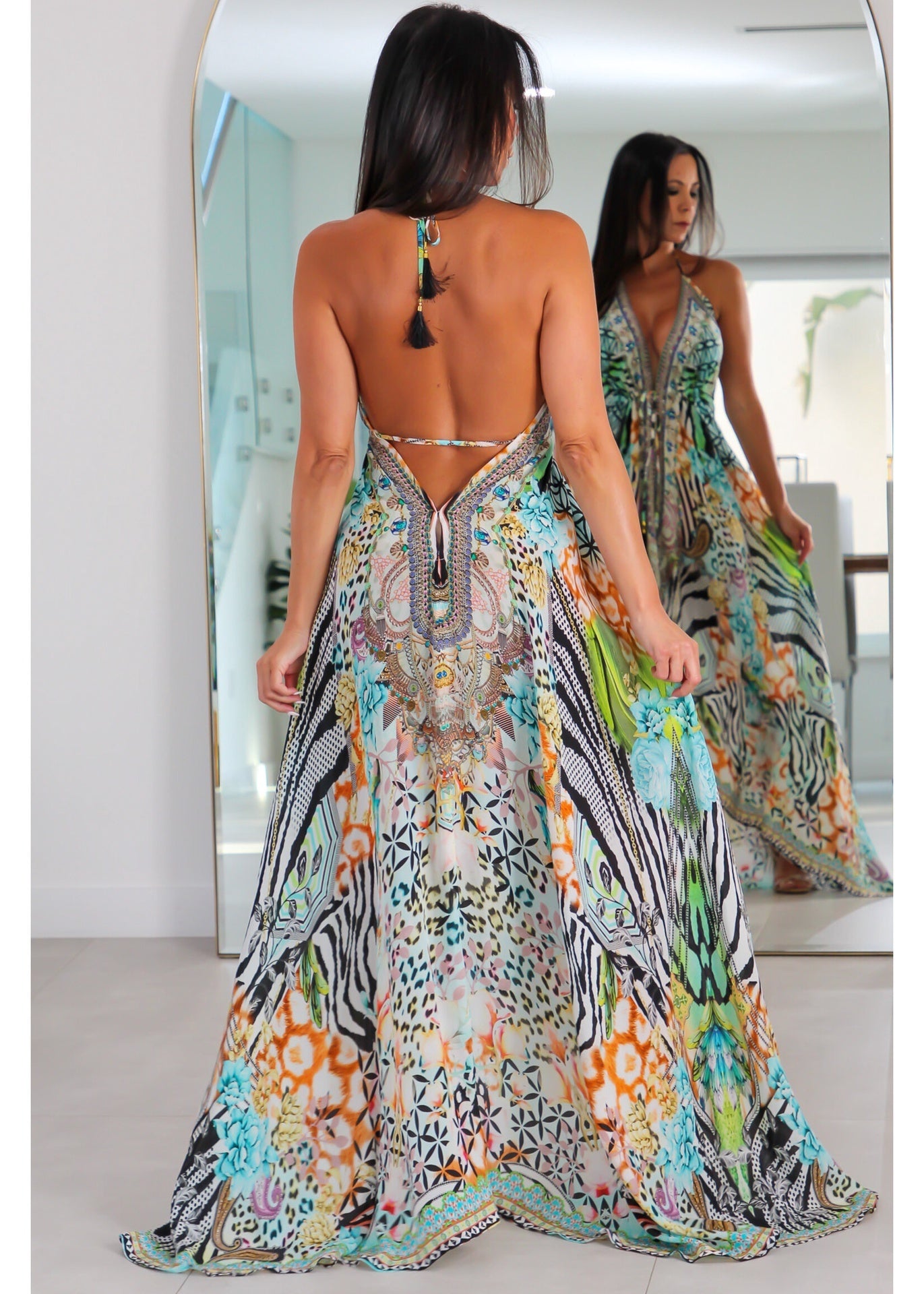 4036 Multi Color Stone Dress