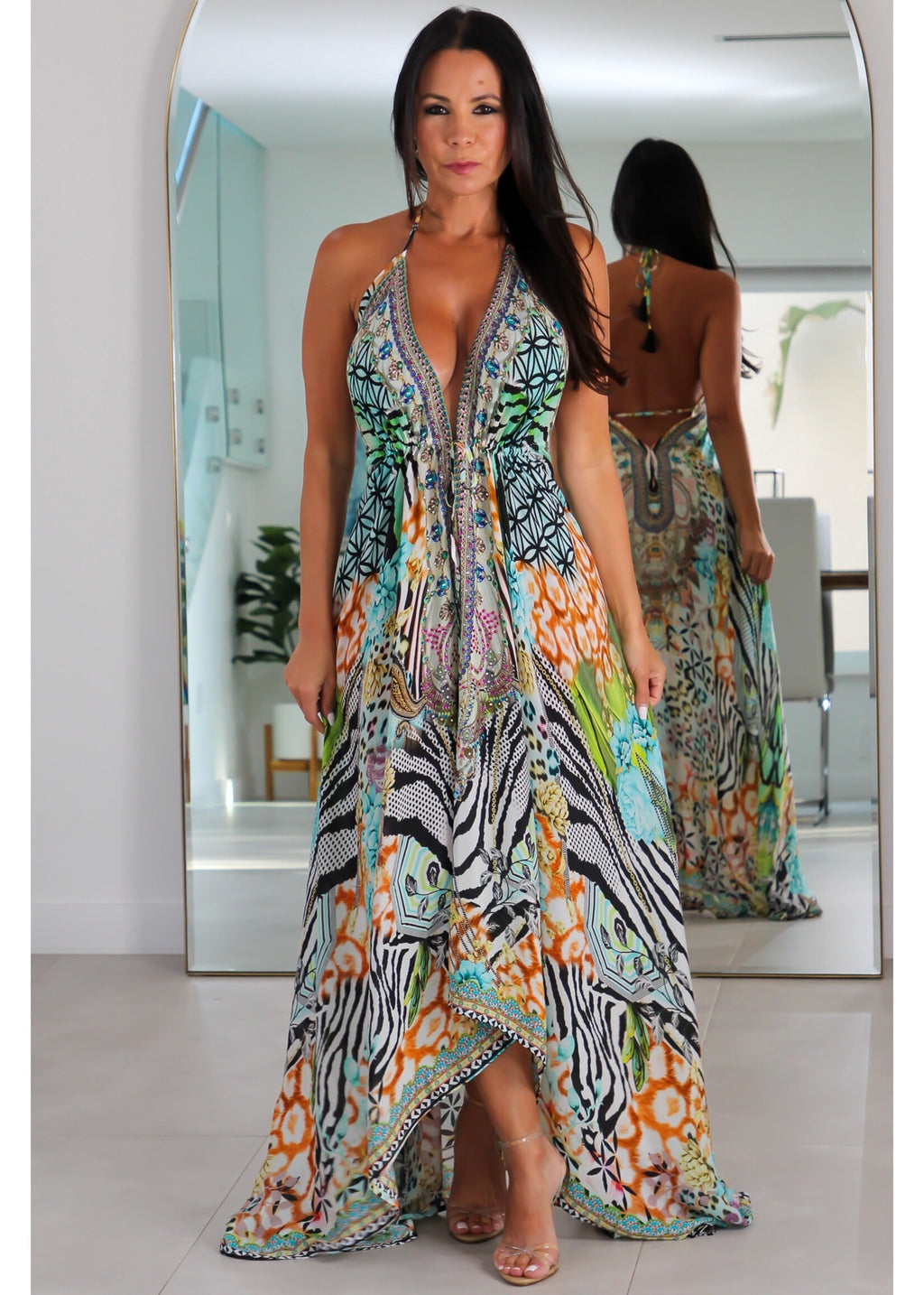 4036 Multi Color Stone Dress
