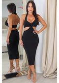 1571 Cut Out Midi Dress