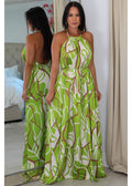 29345 Halter Backless Maxi Dress