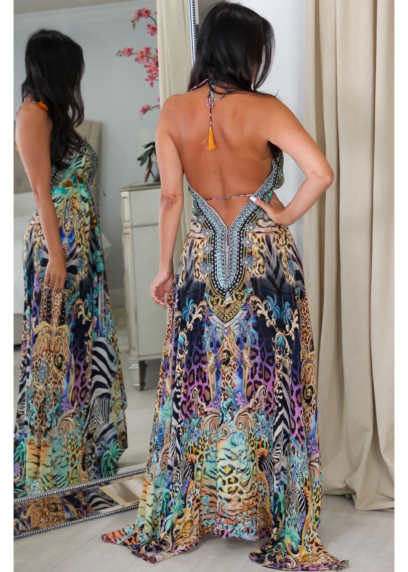 4088 Multi Color Stone Dress