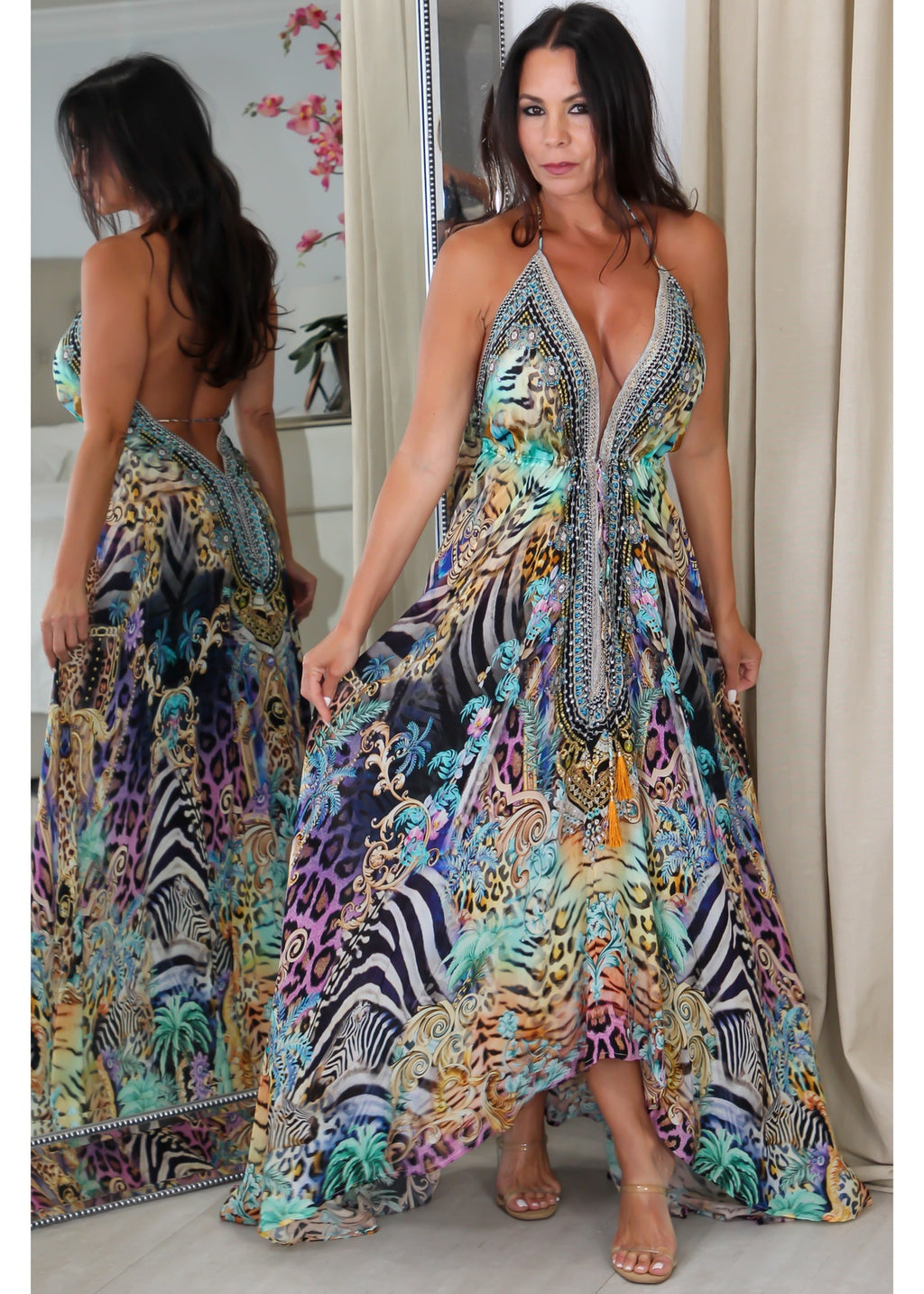 4088 Multi Color Stone Dress