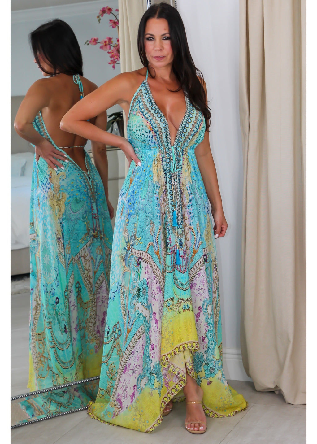 4092 Multi Color Stone Dress