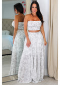 60709 Tube-Smocked Top &  Maxi Skirt Set