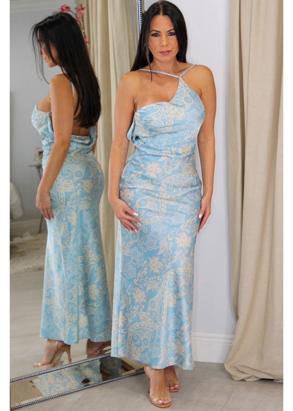 8050 Open Back Maxi Dress