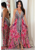 9019 Multi Color Stone Dress