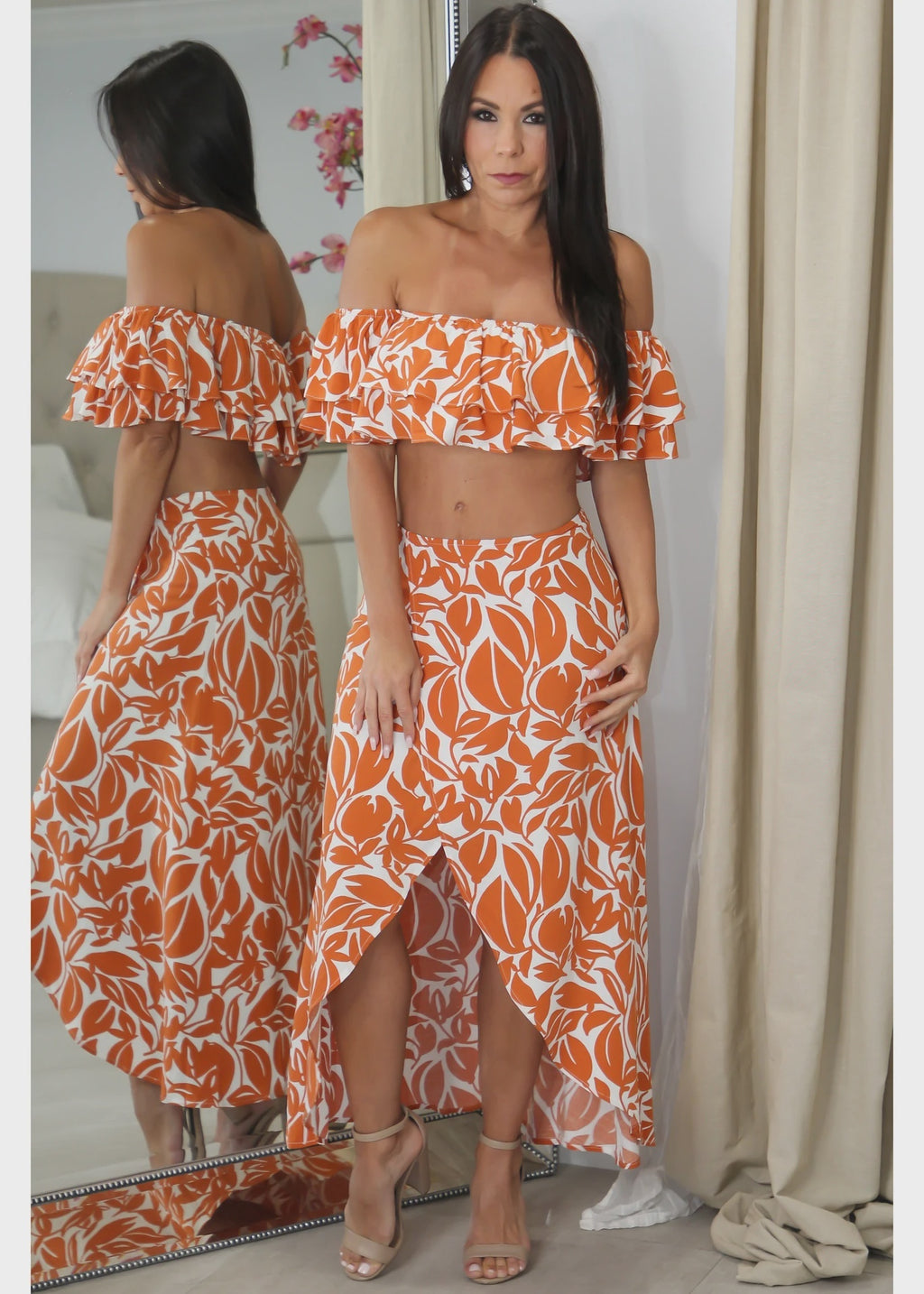 17185 Honey Ginger Skirt Set