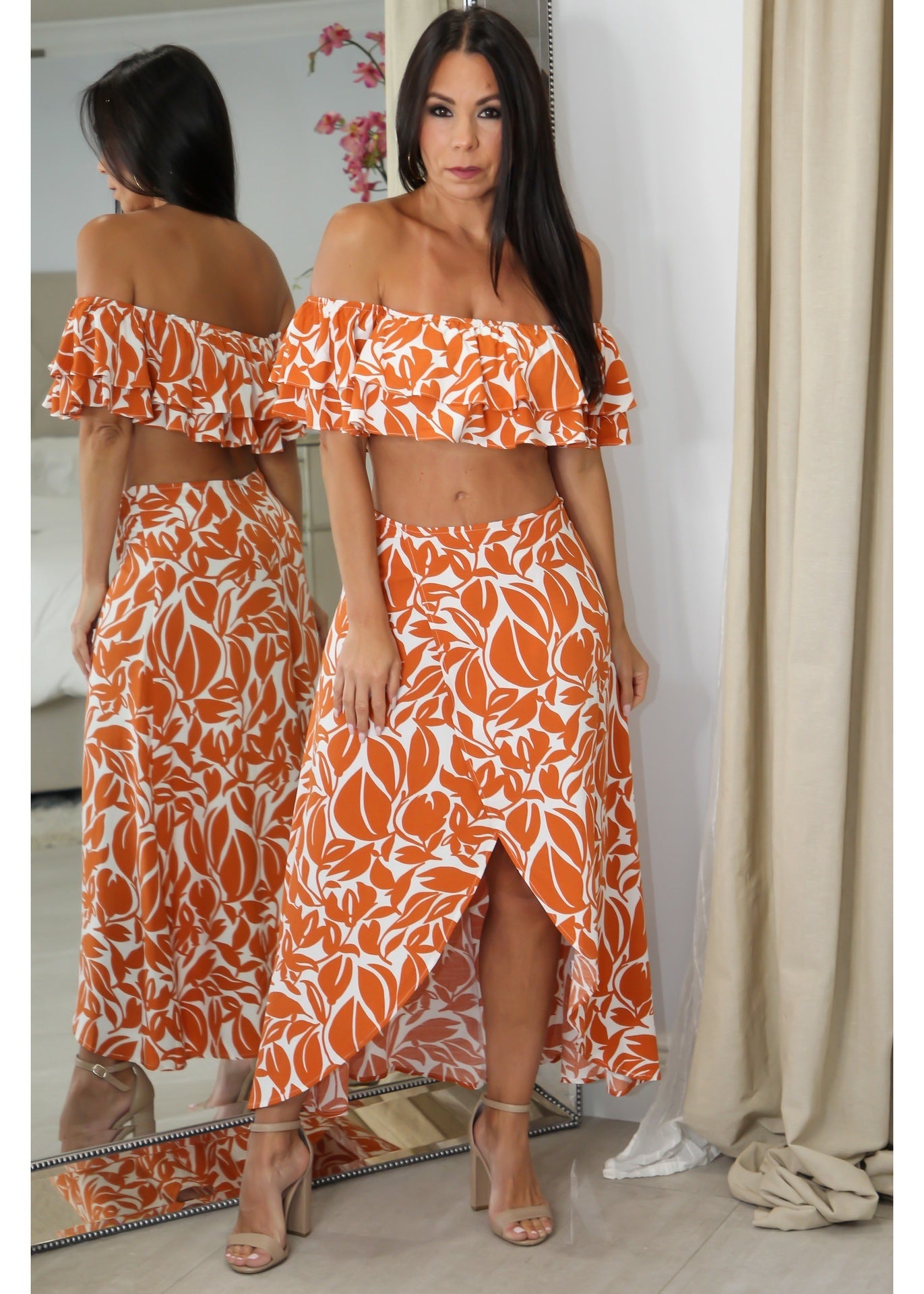 17185 Honey Ginger Skirt Set