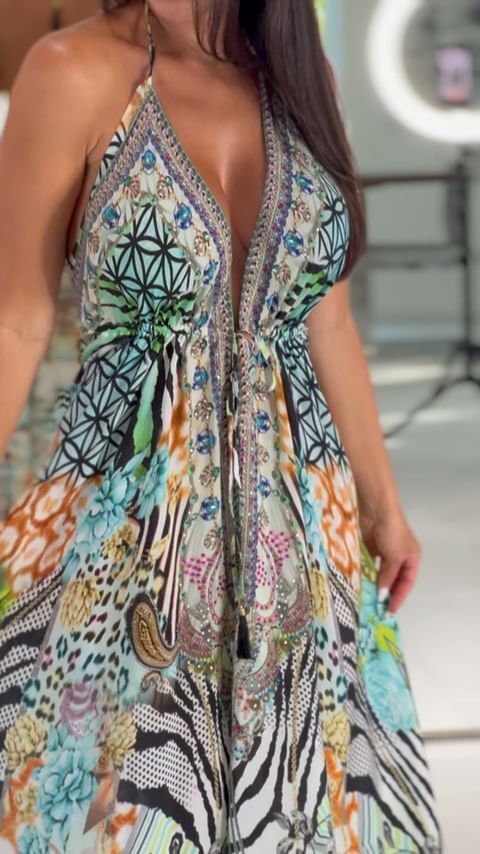 4036 Multi Color Stone Dress