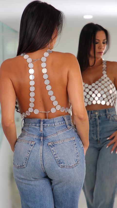 927 Shiny Disco Bralette