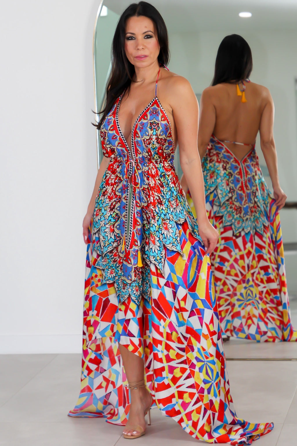 8020 Multi Color Stone Dress