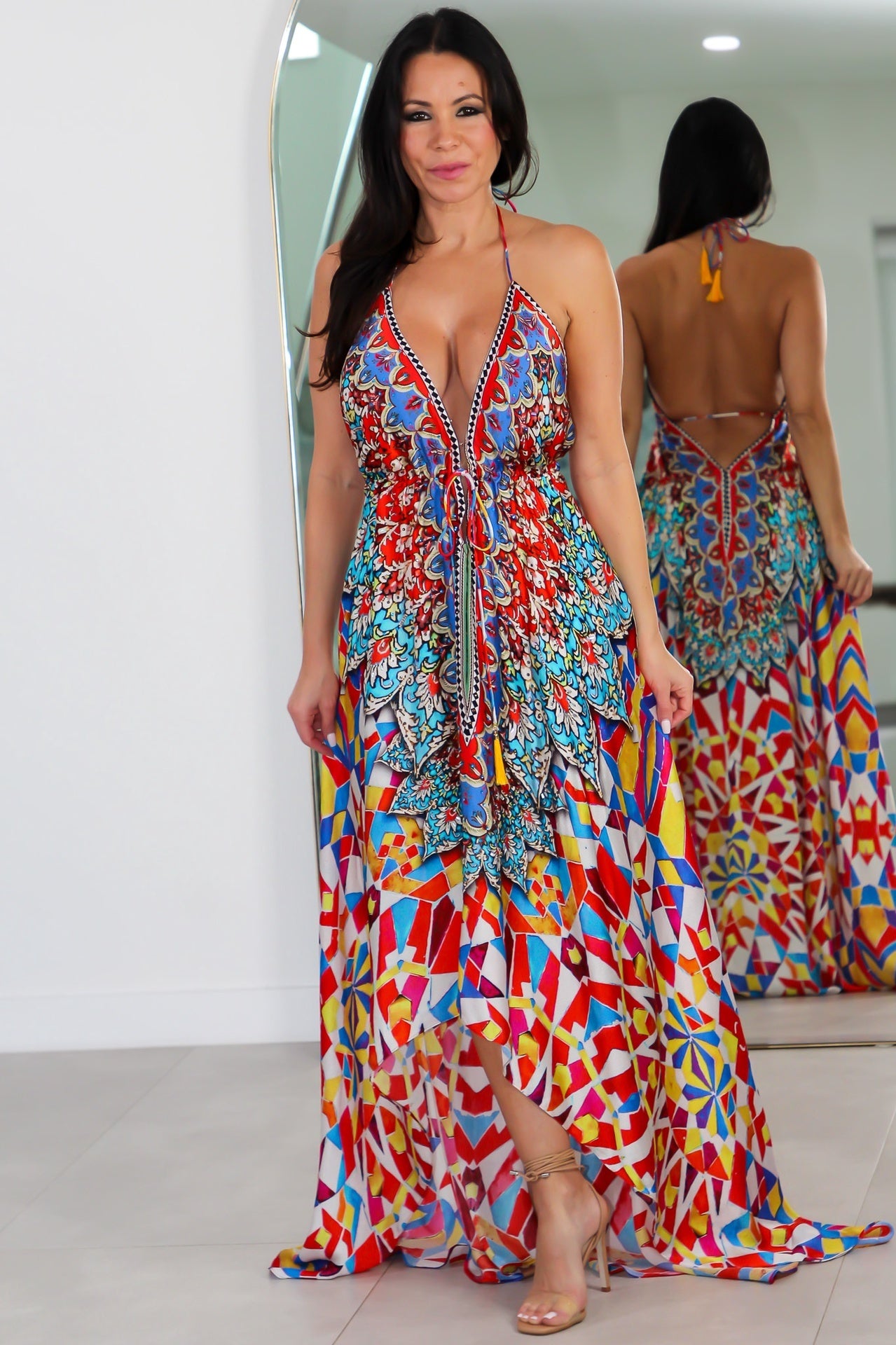 8020 Multi Color Stone Dress