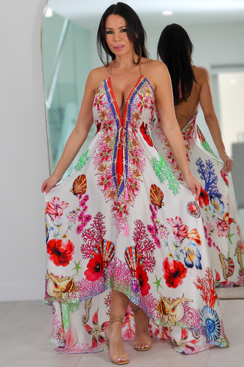 8021 Multi Color Stone Dress