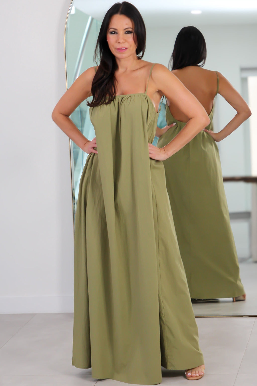 051 SPGT Long Dress With Deep Back