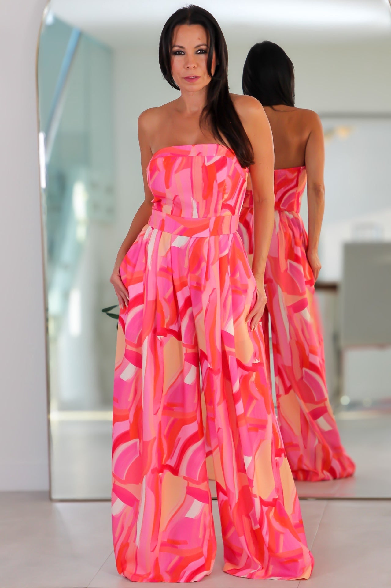 8405 Tube Top Jumpsuit