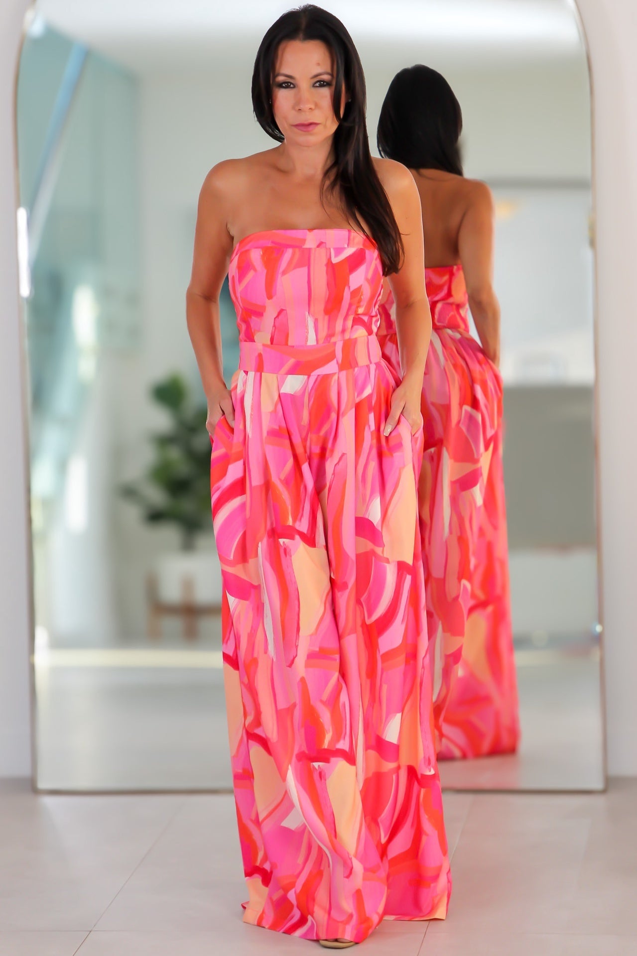 8405 Tube Top Jumpsuit