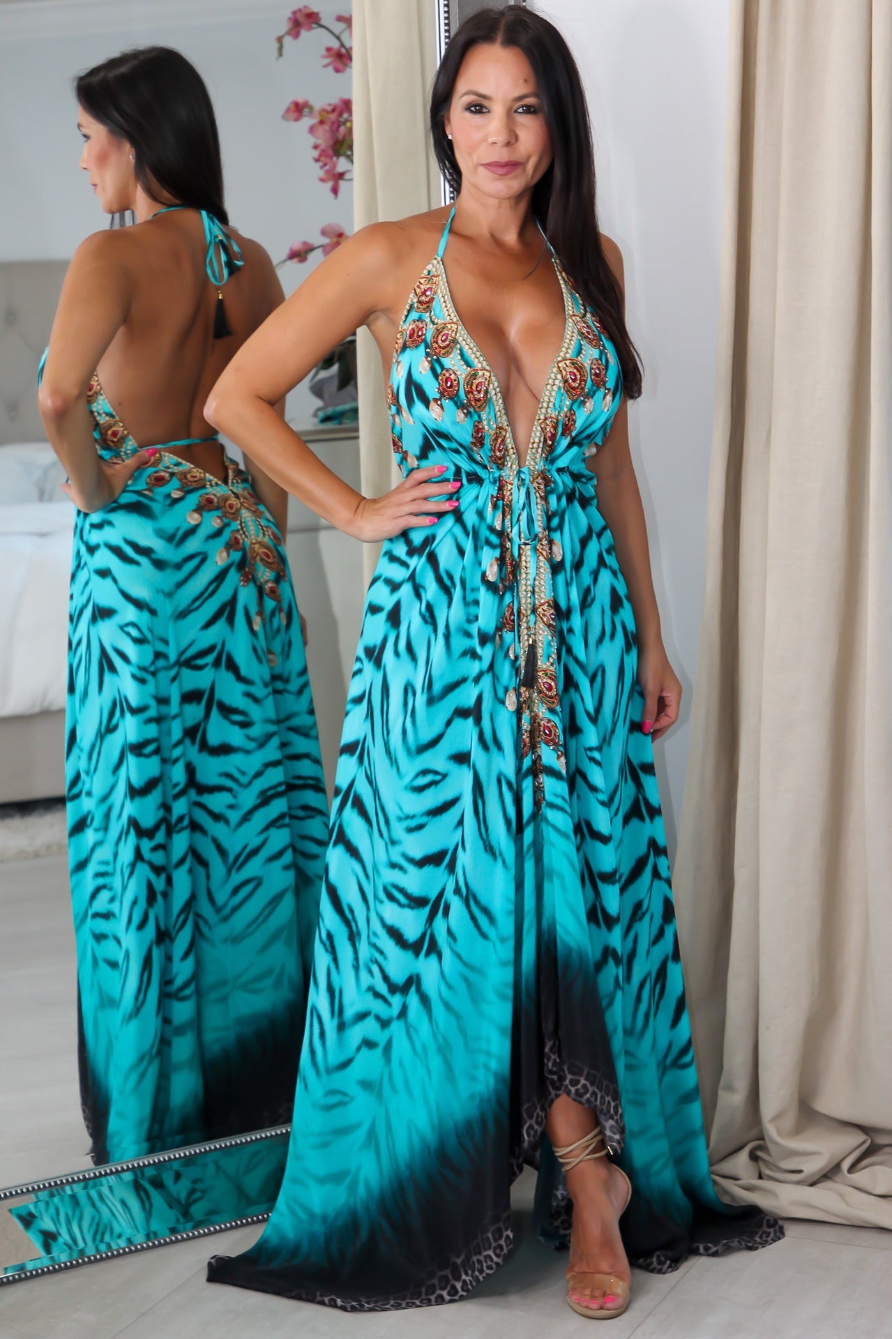 2100 Multi Color Stone Dress