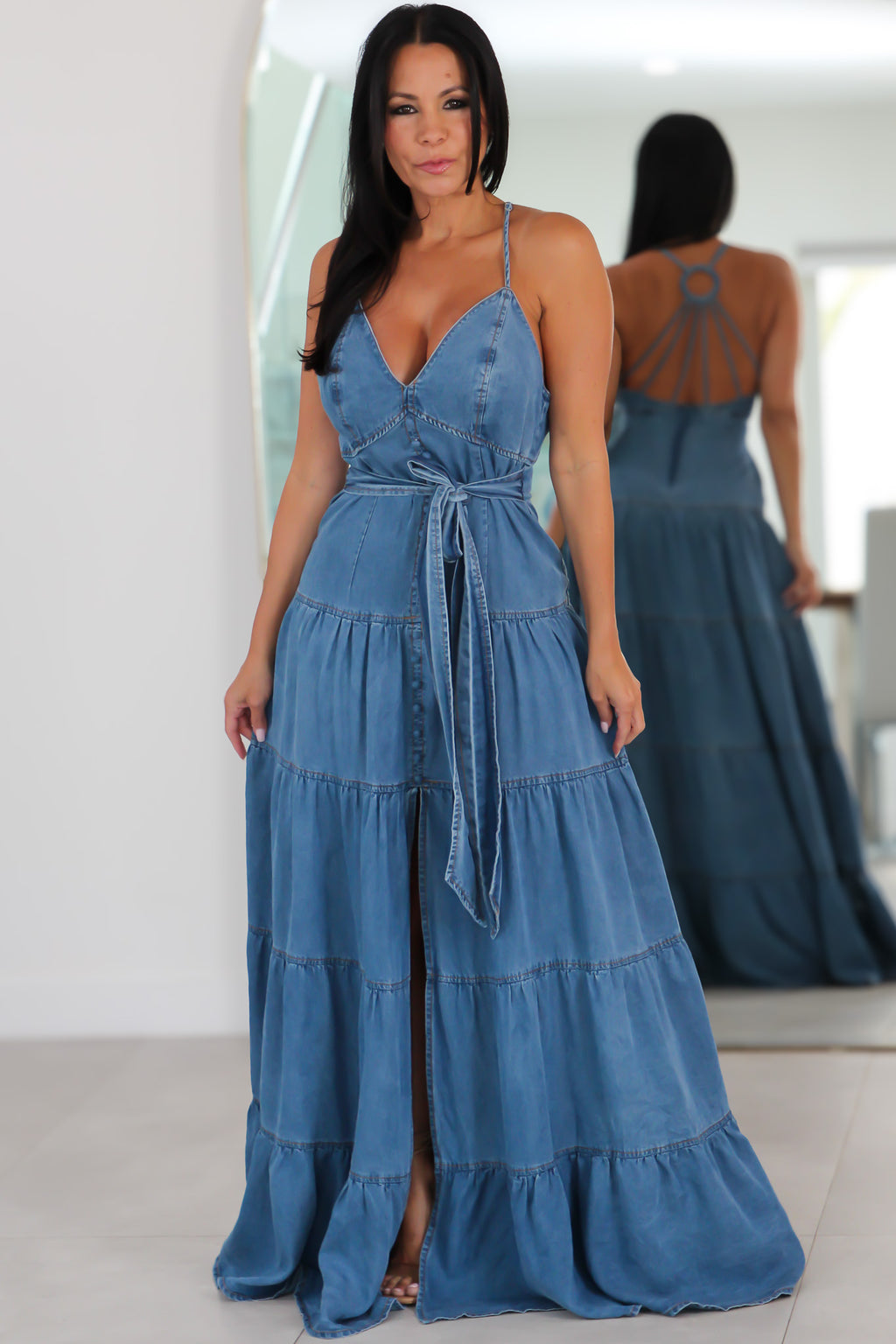 359623 Denim Dream Maxi Dress