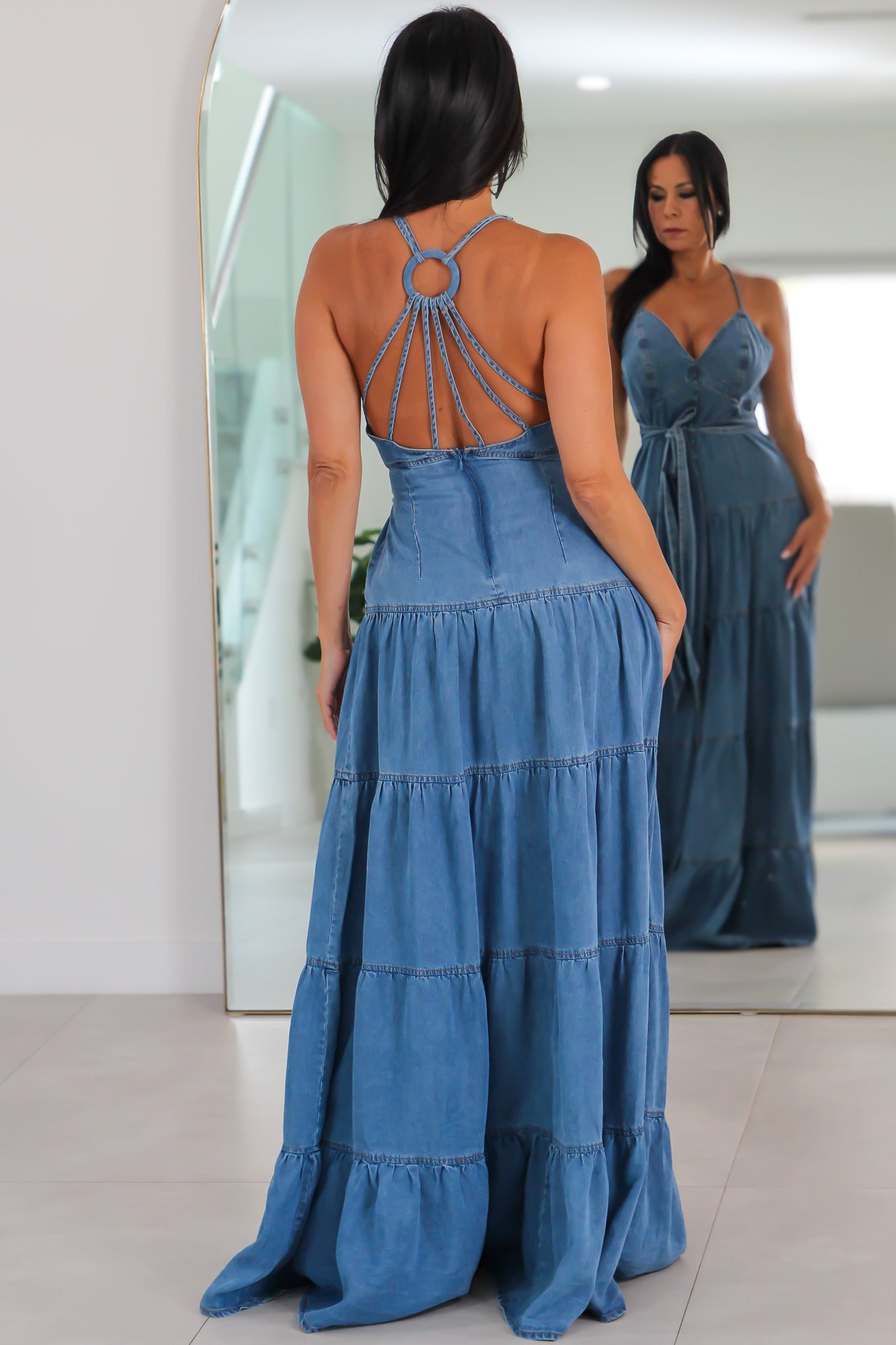 359623 Denim Dream Maxi Dress