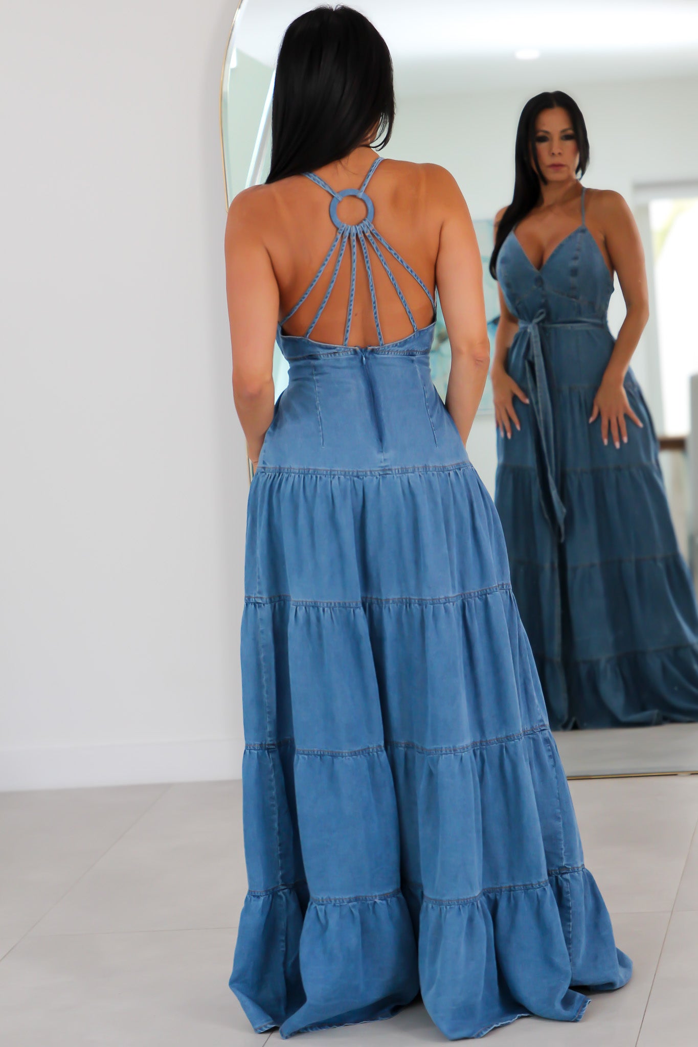 359623 Denim Dream Maxi Dress