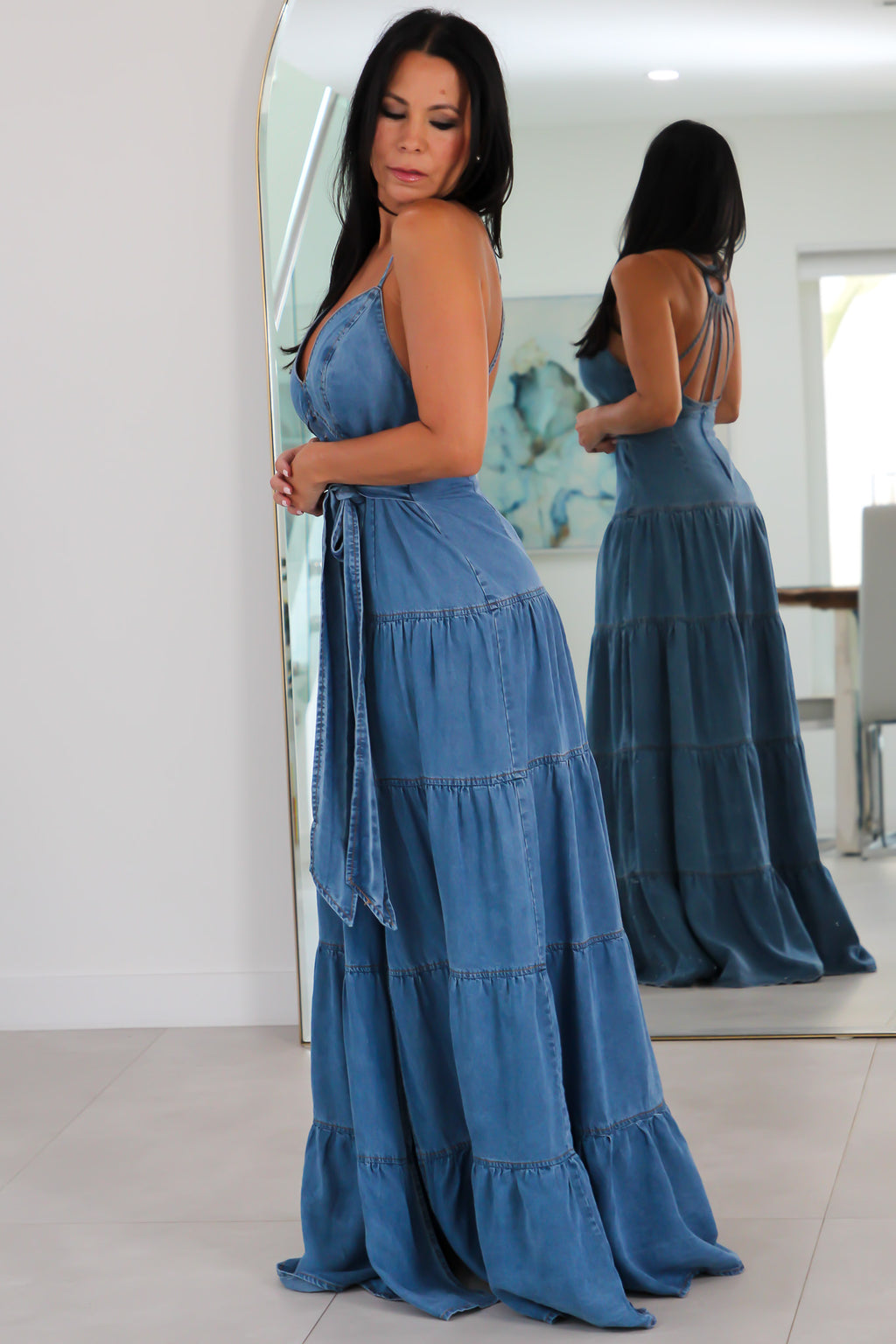359623 Denim Dream Maxi Dress