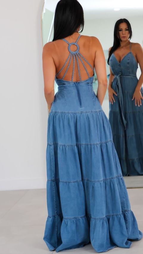 359623 Denim Dream Maxi Dress