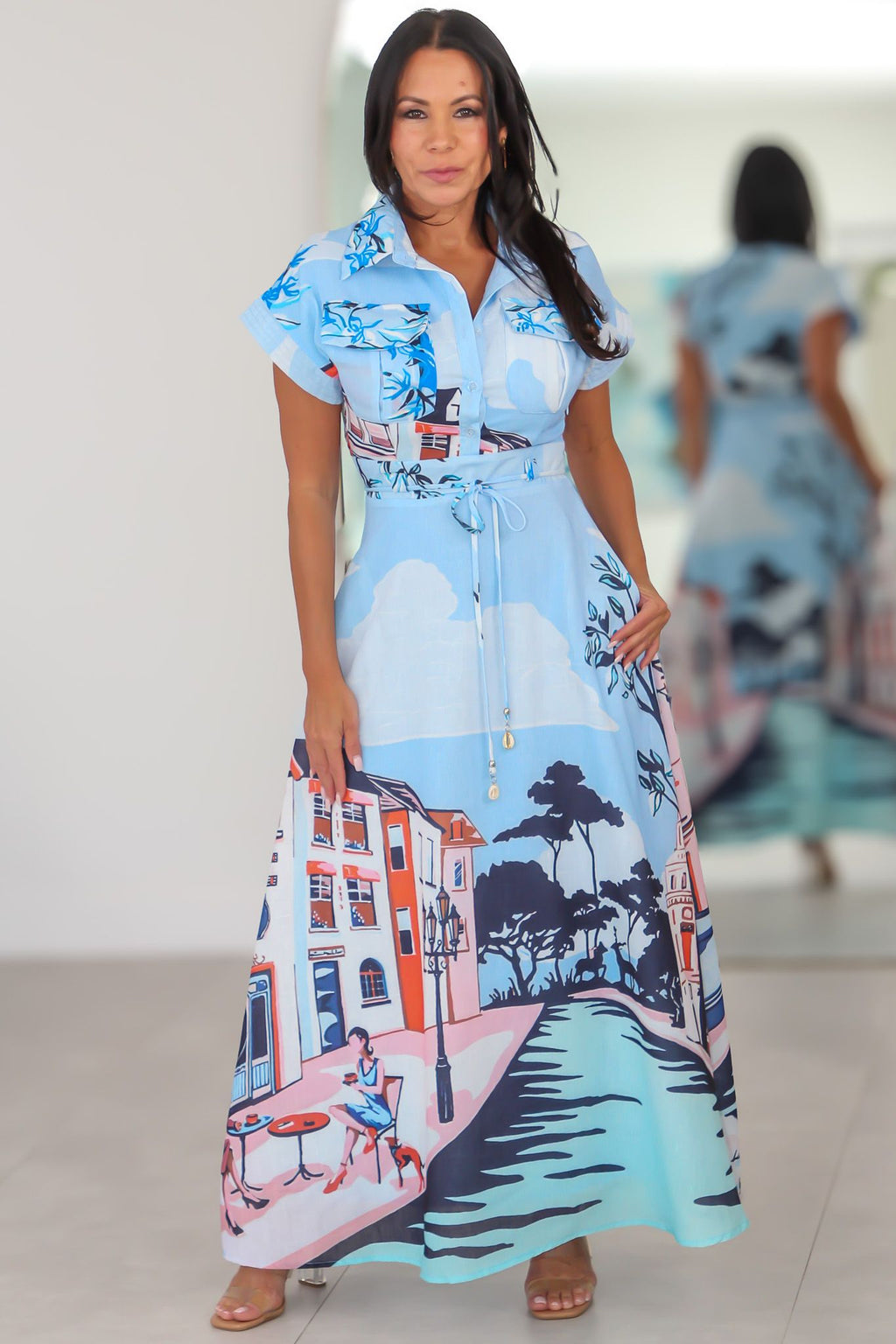 55045 Serene Escape Maxi Dress