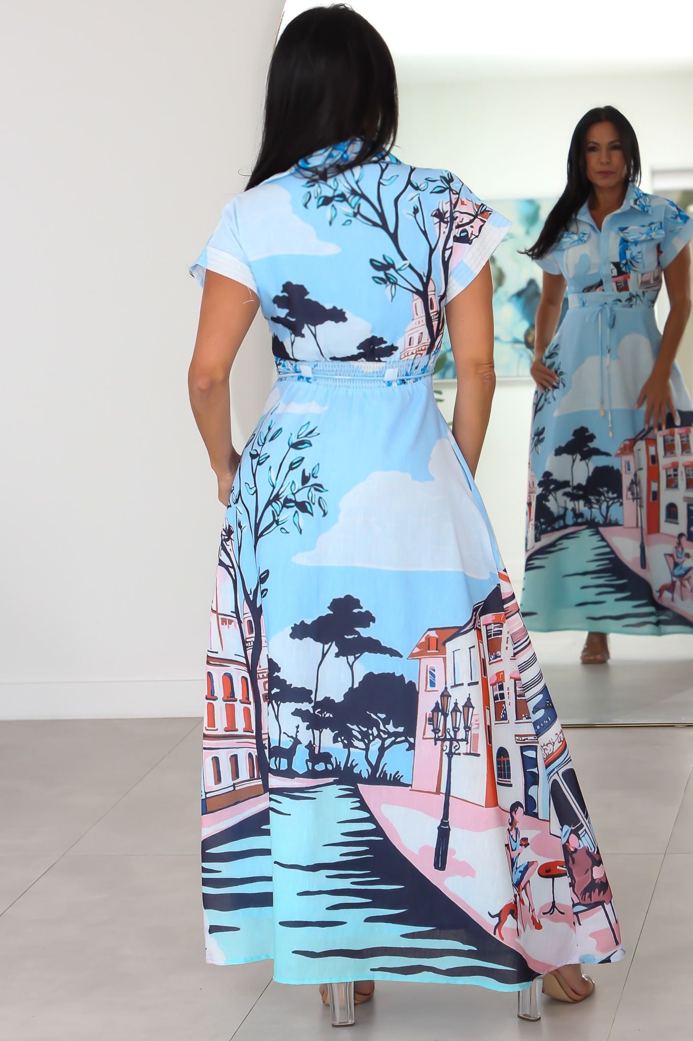 55045 Serene Escape Maxi Dress