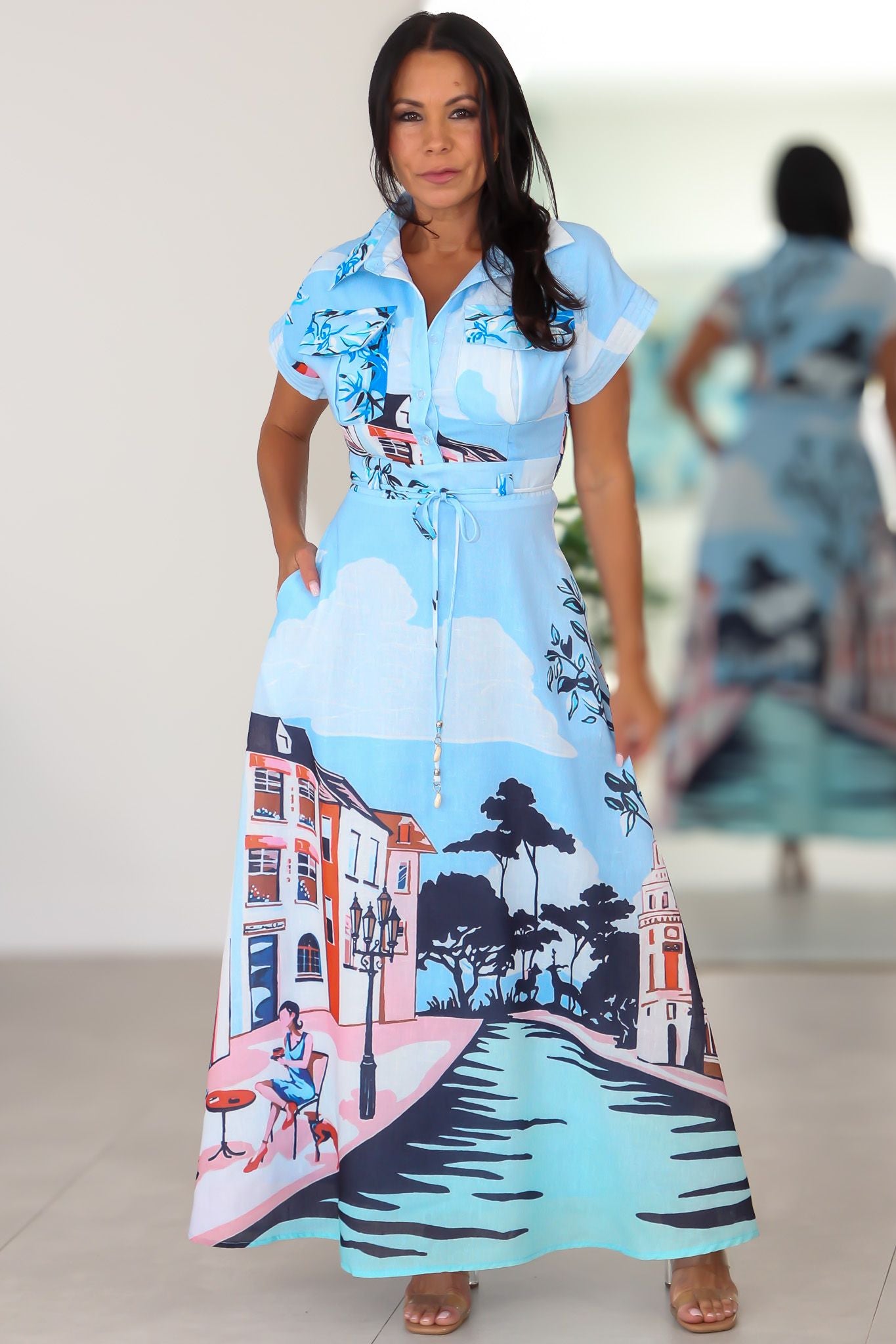 55045 Serene Escape Maxi Dress