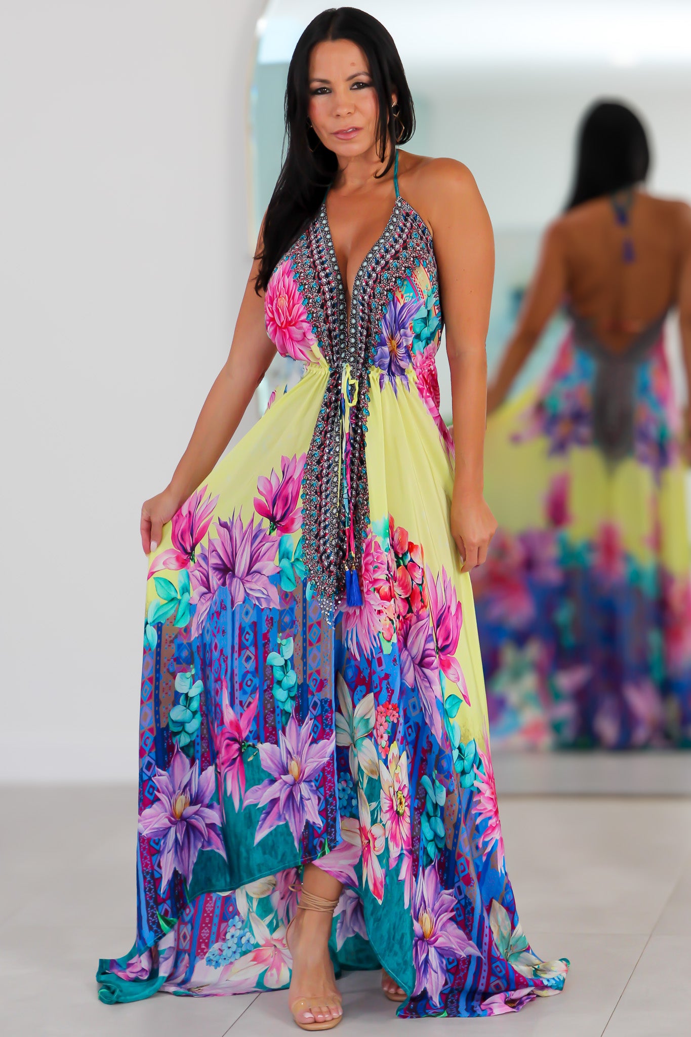 5031 Multi Color Stone Dress
