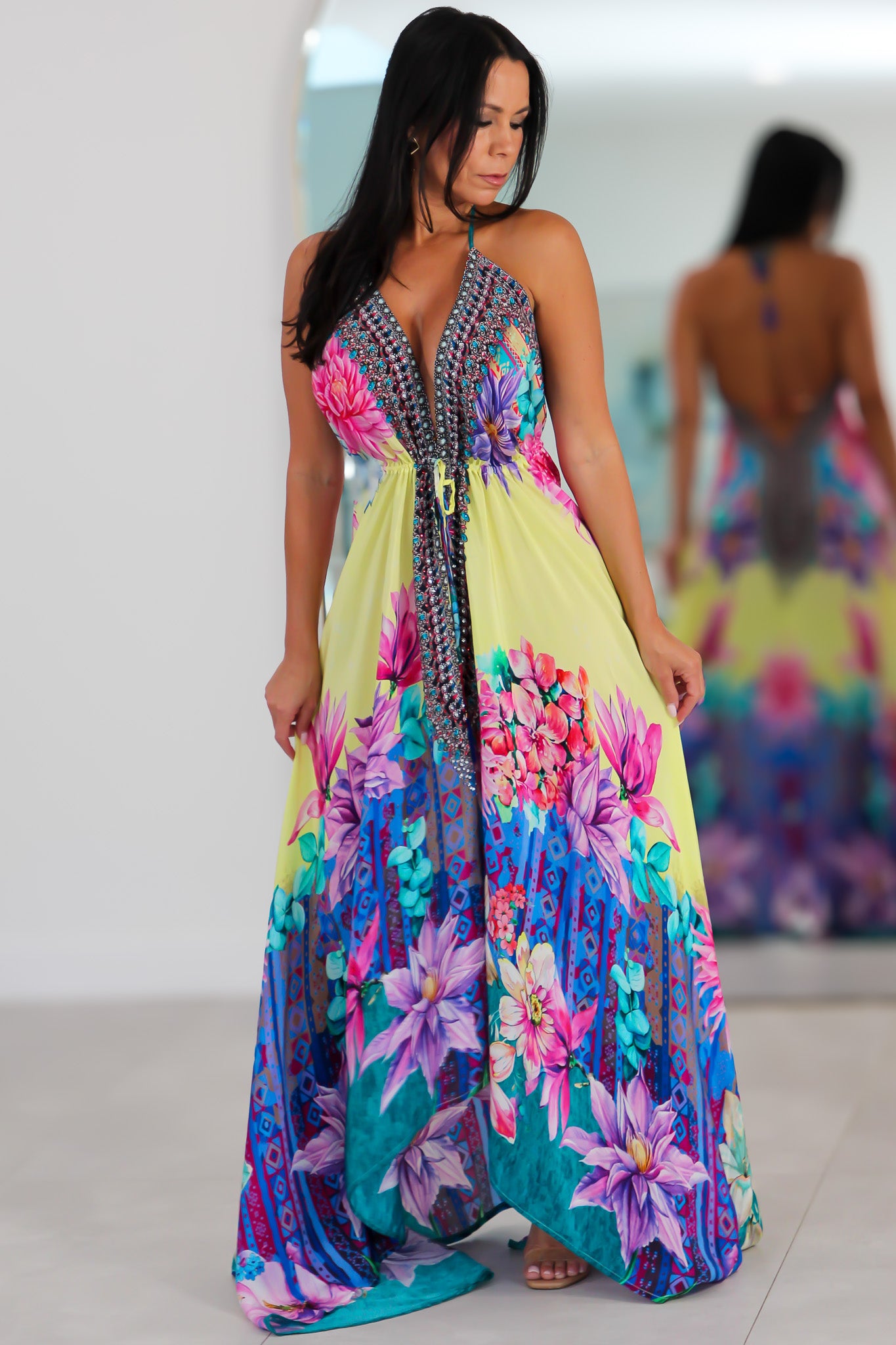 5031 Multi Color Stone Dress