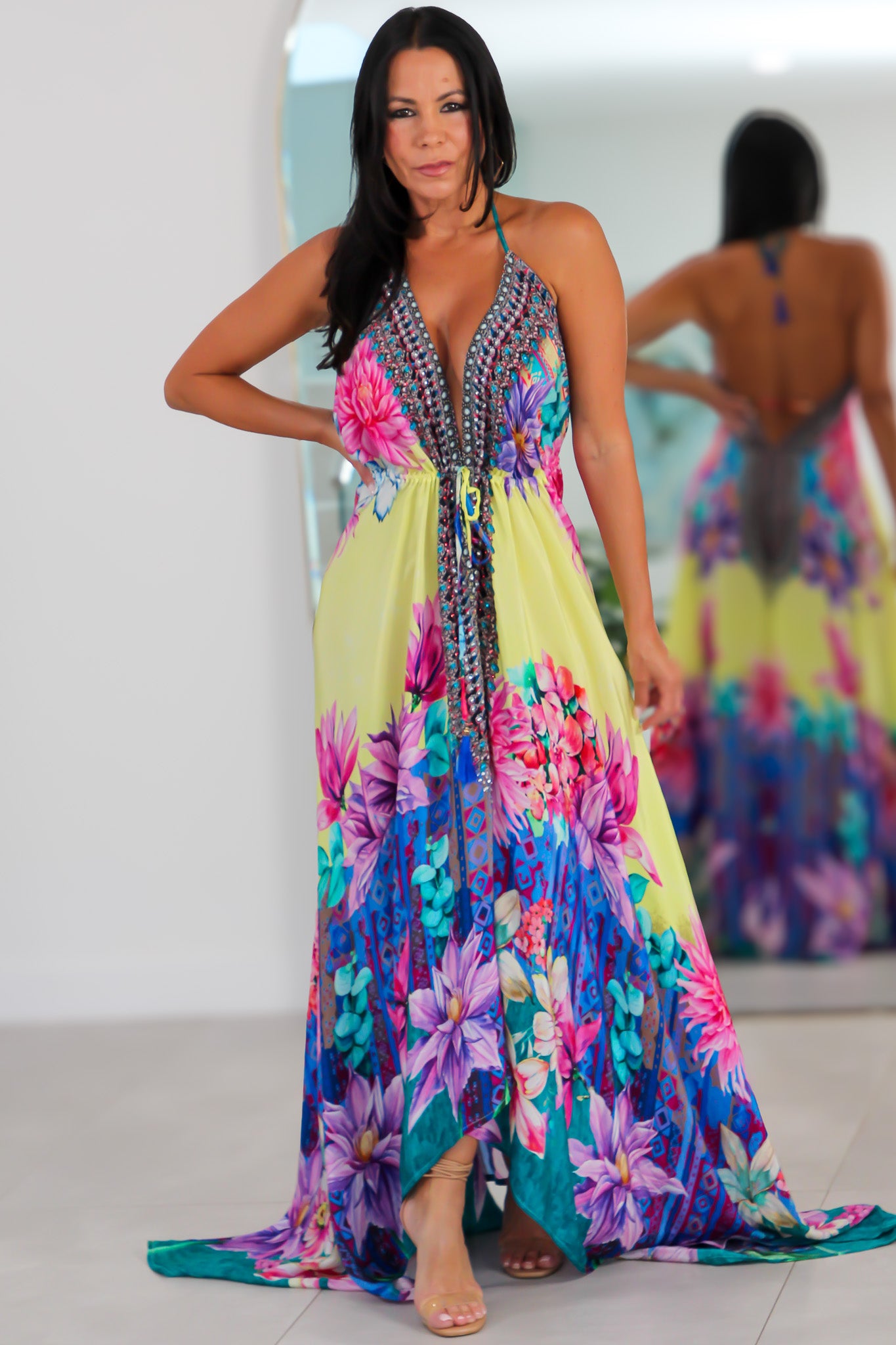 5031 Multi Color Stone Dress