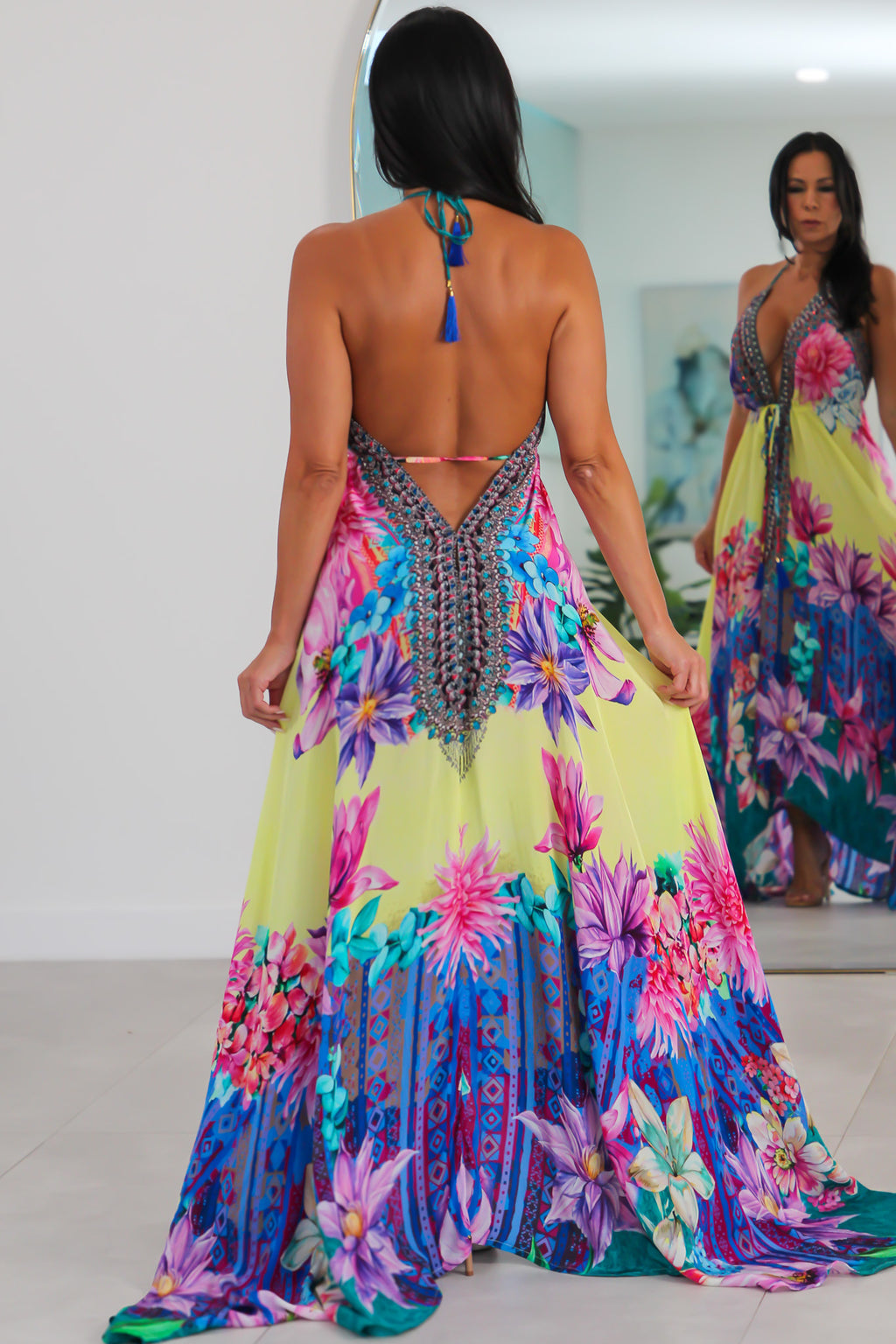 5031 Multi Color Stone Dress