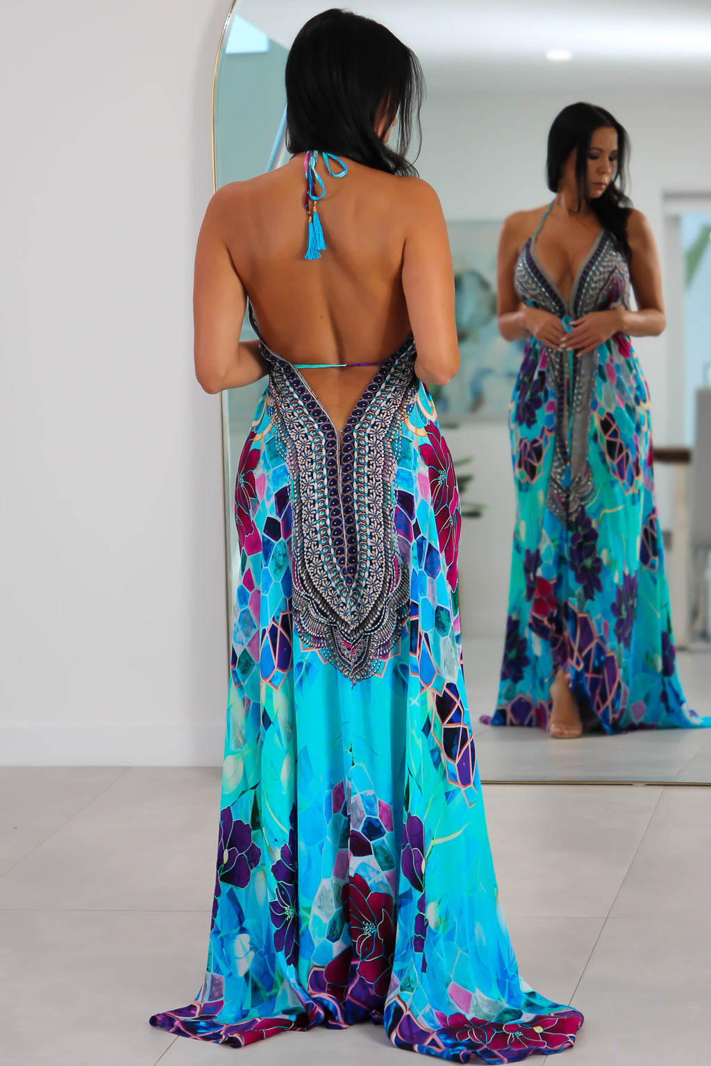 5028 Multi Color Stone Dress