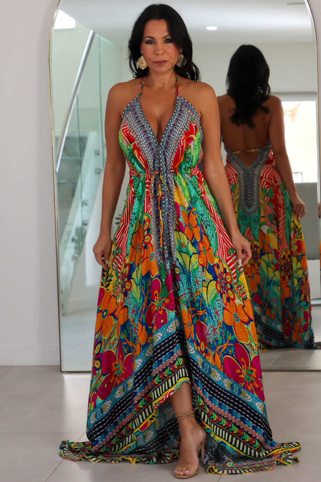5024 Multi Color Stone Dress