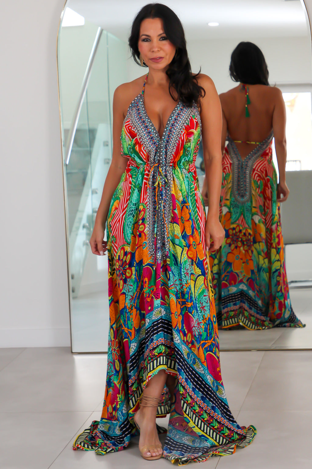 5024 Multi Color Stone Dress