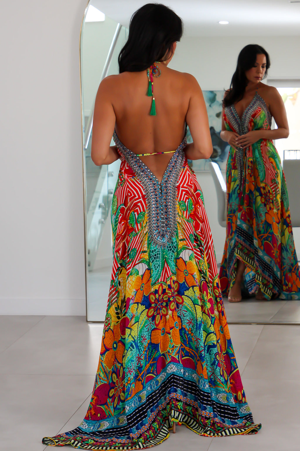 5024 Multi Color Stone Dress