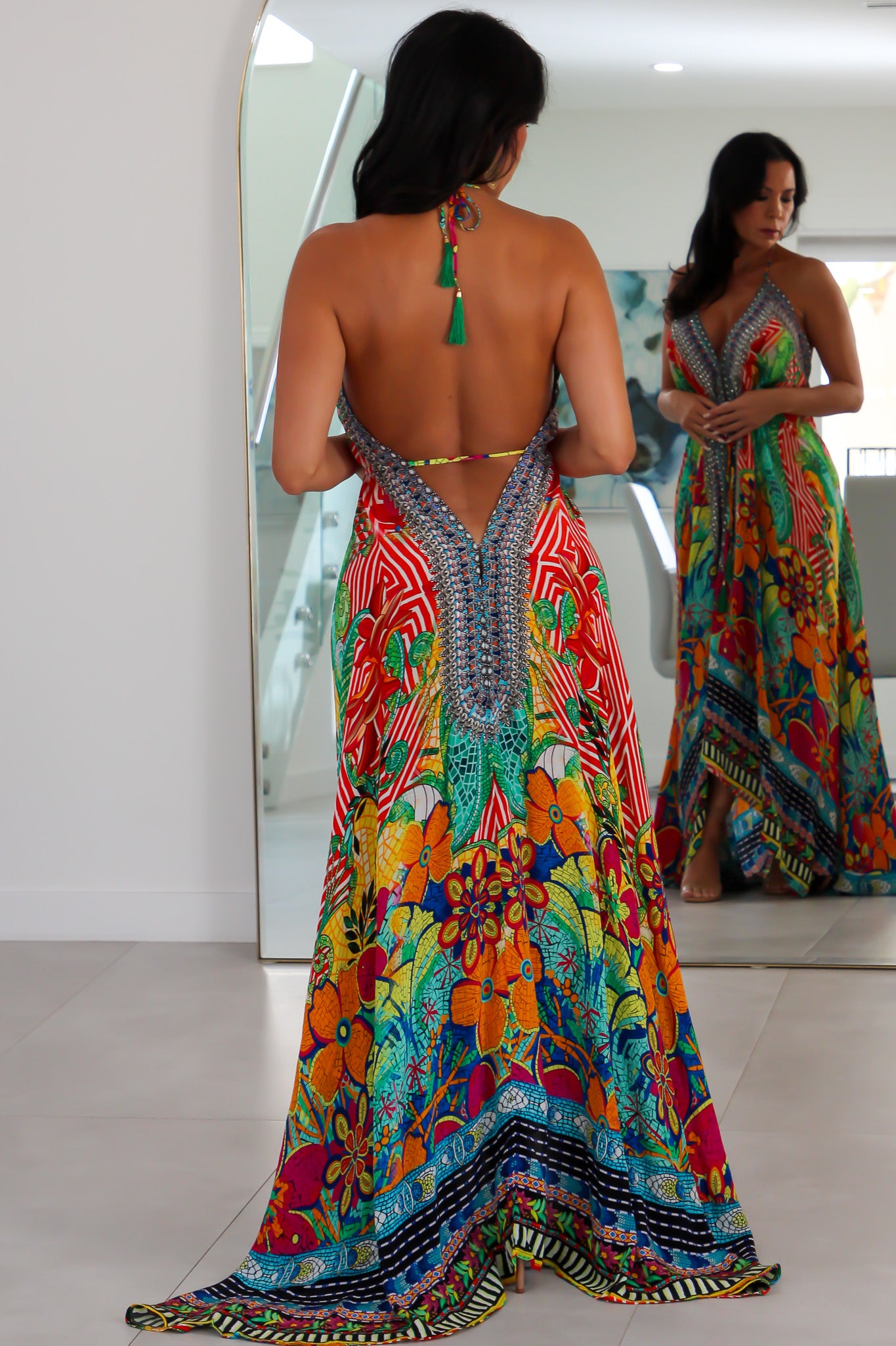 5024 Multi Color Stone Dress