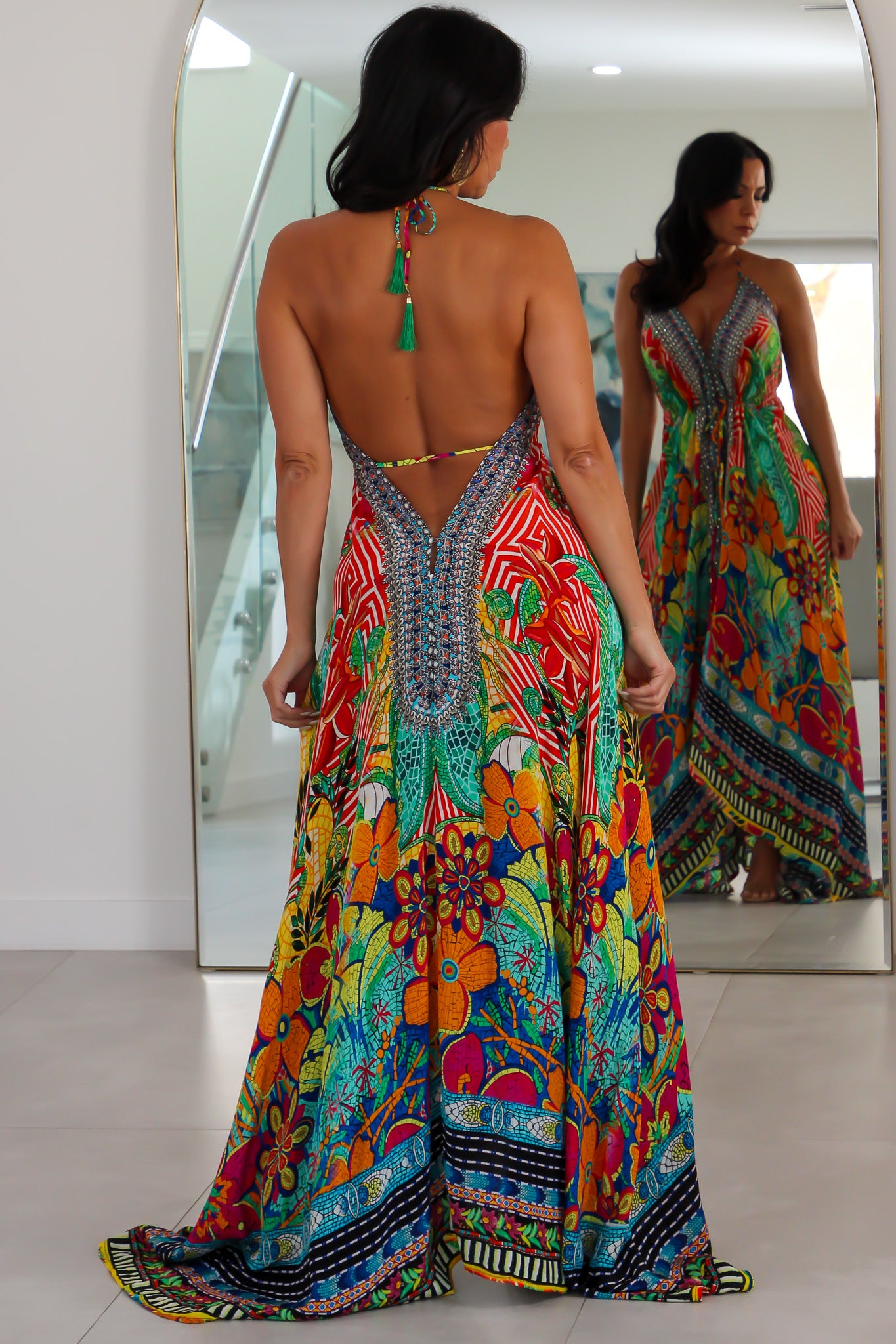 5024 Multi Color Stone Dress