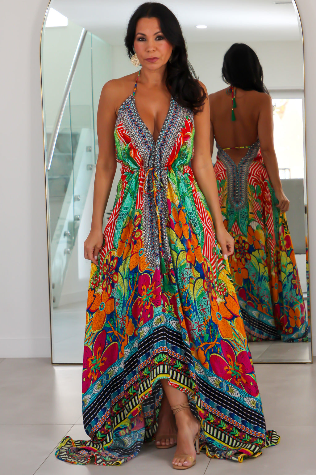 5024 Multi Color Stone Dress