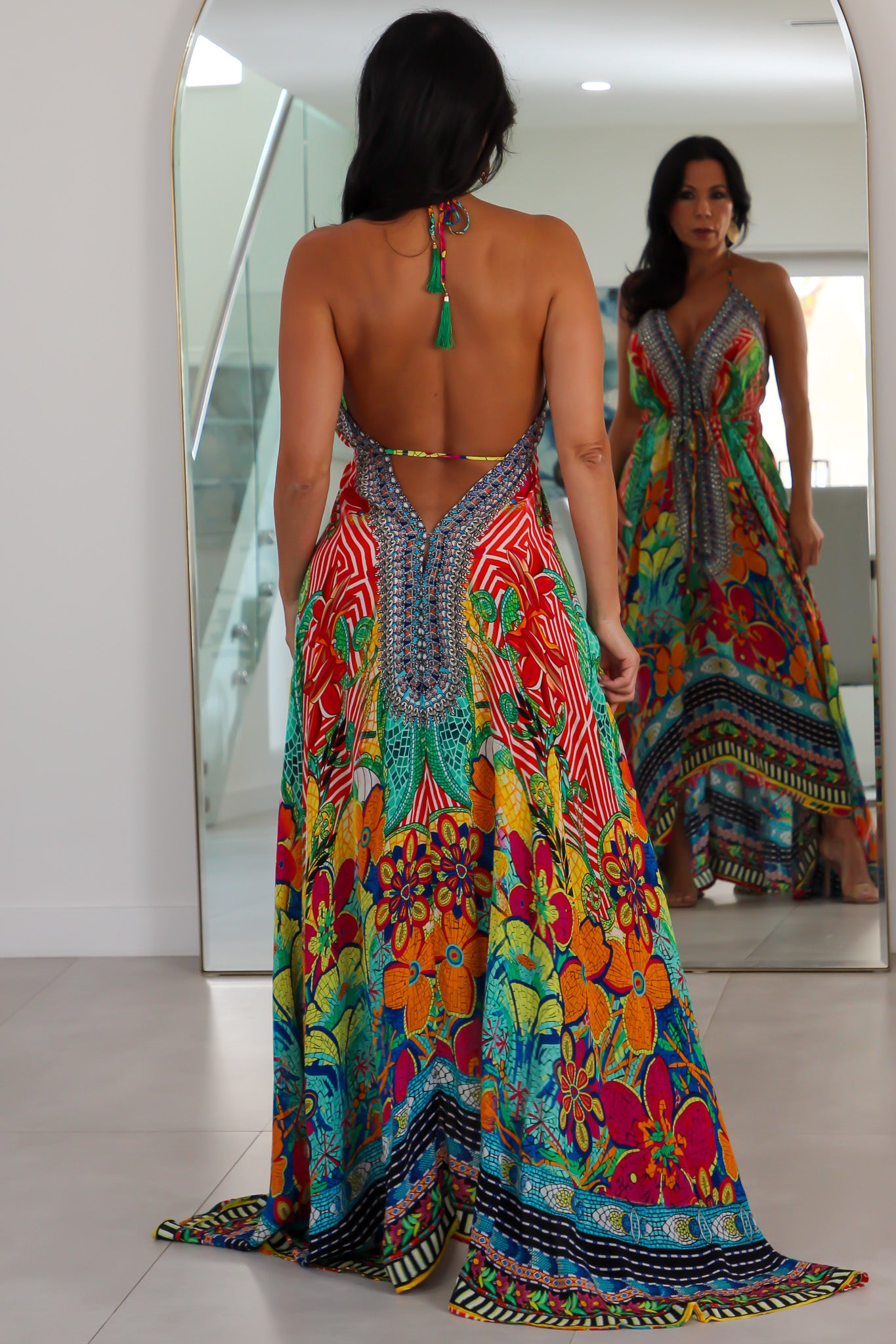 5024 Multi Color Stone Dress