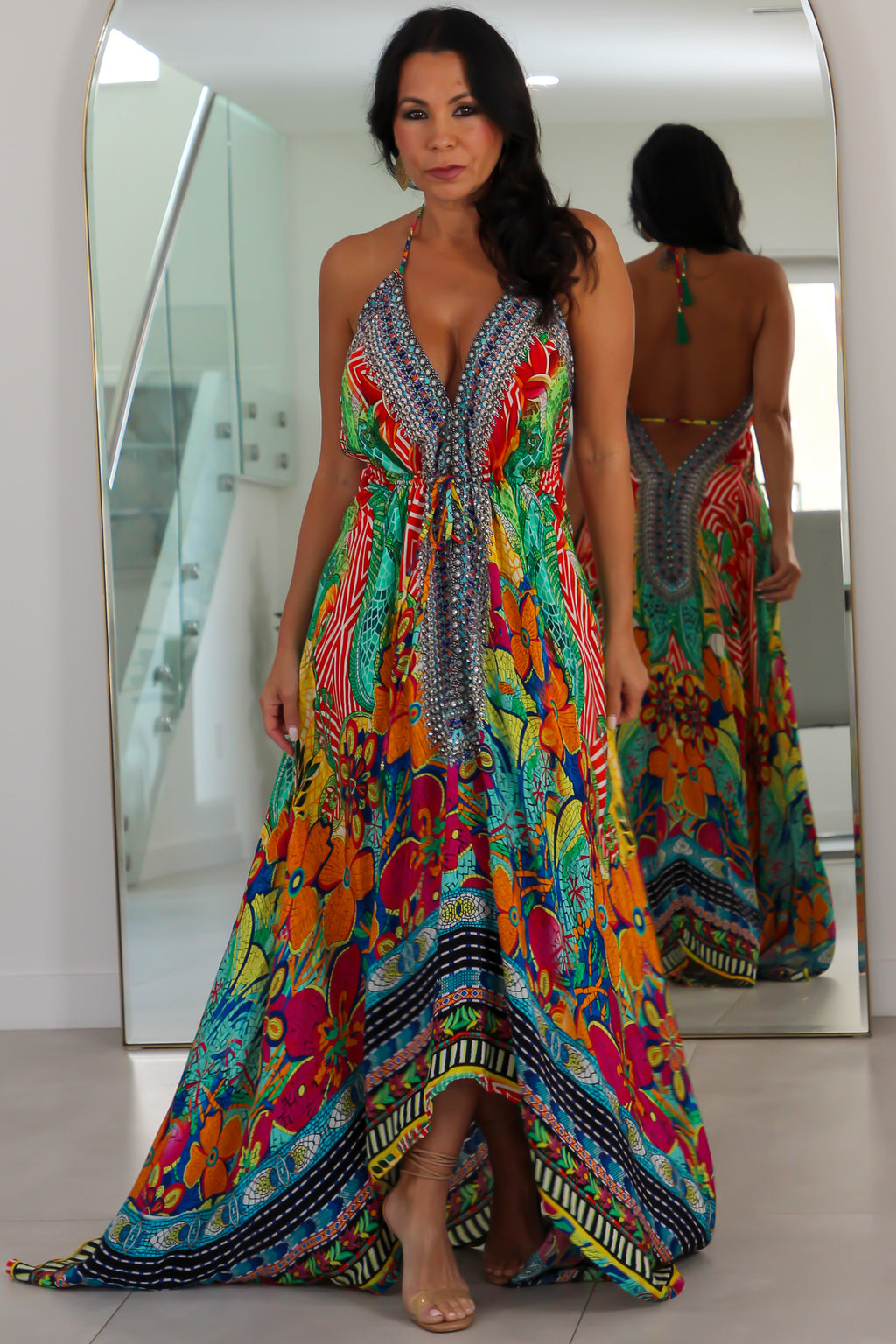 5024 Multi Color Stone Dress